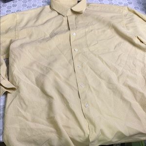 AshWorth XL Yellow Button Up Long Sleeve